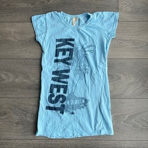 Key West Blue Short Sleeve Tee